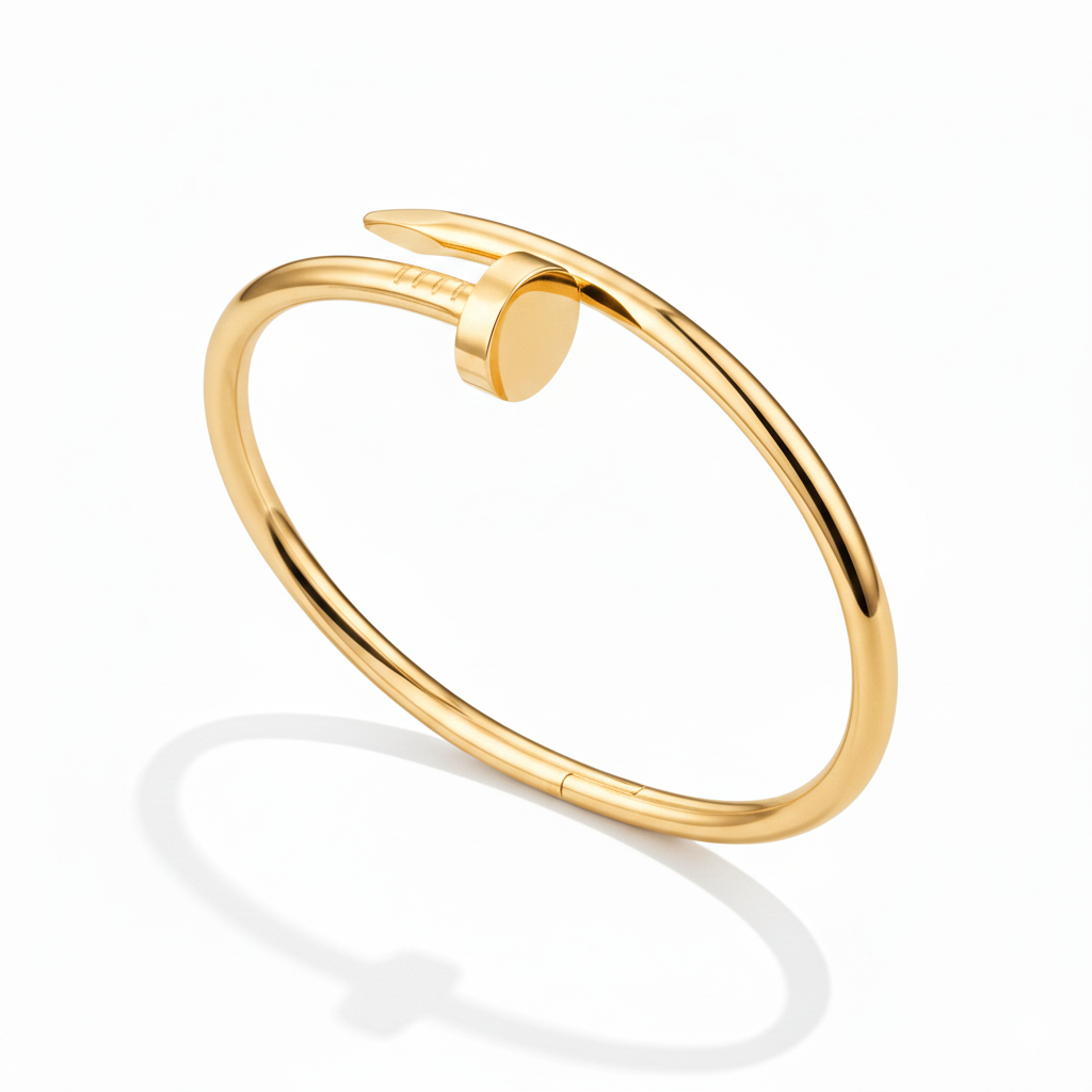 Pulsera Clavo Dorada Premium